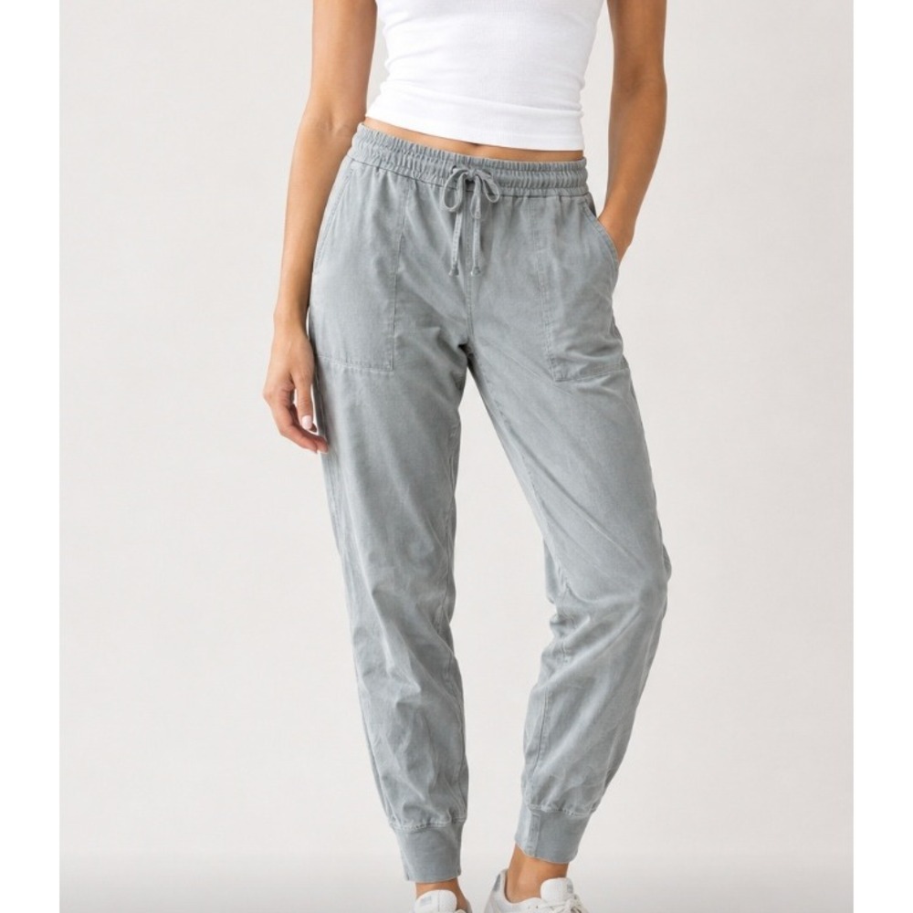 Barefoot Dream CozyChic Ultra Lite Cotton Joggers in Blue Gray sz S